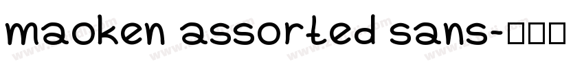 maoken assorted sans字体转换